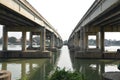 Bridge crossover Chao phraya river Royalty Free Stock Photo